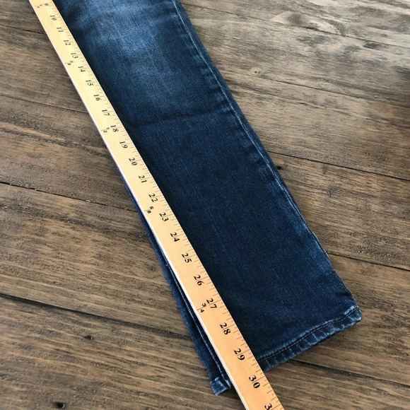 Kut From The Kloth Size 4 Stevie Straight Leg Medium Wash Jeans Mid Rise Stretch - Picture 2 of 6